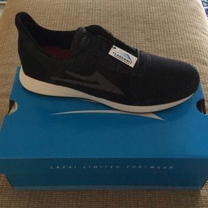 Lakai Evo shoes Black/Grey Knit new size 12